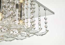 där lighting group Lampa tavan Orella 5 Light Flush Polished Chrome & Crystal (ORE5450 DAR LIGHTING)