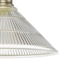 där lighting group Lampa tavan Boyd 1 Light Flush Antique Brass with Glass Shade (BOY0175 DAR LIGHTING)