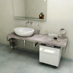  Sapho Avice mosdópult 130x49, 5 cm, cement szürke AV137 (AV137)