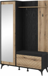  DIAMOND előszobafal tükörrel és paddal (PM79991)