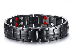 BeSpecial Bratara inox neagra cu magneti (BIGO0009)