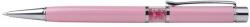 Golyóstoll, Crystals from SWAROVSKI®, rózsaszín, középen pink kristályokkal töltve 14cm