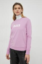 HUGO BOSS pamut melegítőfelső fehér, női, nyomott mintás - rózsaszín L - answear - 25 990 Ft