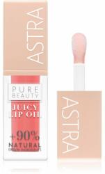 Astra Make-Up Pure Beauty Juicy Lip Oil lip gloss nutritiv culoare 01 Peach 5 ml
