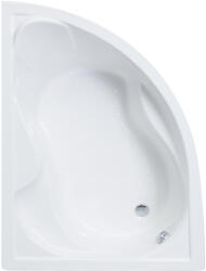 Favorit SIESTA L aszimmetrikus szaniter akril kád BALOS - előlappall- állvánnyal - 150 x 100 cm (AL320B)