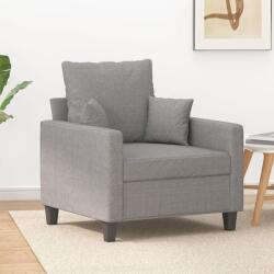 vidaXL Fotoliu canapea, gri deschis, 60 cm, material textil (348815) Canapea