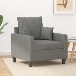 vidaXL Fotoliu canapea, gri închis, 60 cm, material textil (348816) Canapea