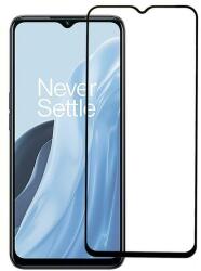 Temp-glass631274351 Oneplus Nord N300 5G teljes lefedettséget biztosító karcálló, ütésálló kijelzővédő üvegfólia fekete kerettel, tempered glass, törlőkendővel (Temp-glass631274351)