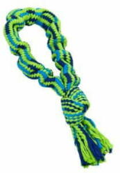 BUSTER Kutyajáték Bungee Loop csomóval kék/zöld 33cm
