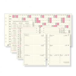 SATURNUS Gyűrűs kalendárium betétlap SATURNUS L311 heti naptárcsomag, chamois, 146 × 210 mm, 72 lap/csomag