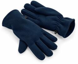 Beechfield Mănuși de fleece din poliester reciclat - Albastru închis | S/M (B298R-1000322785)