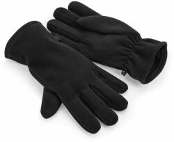 Beechfield Mănuși de fleece din poliester reciclat - Neagră | S/M (B298R-1000322783)