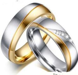 Ékszerkirály Férfi karikagyűrű, nemesacél, aranyszínű, 9-es méret (32834715111_1)