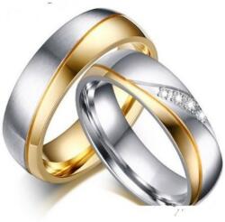 Ékszerkirály Férfi karikagyűrű, nemesacél, aranyszínű, 10-es méret (32834715111_2)