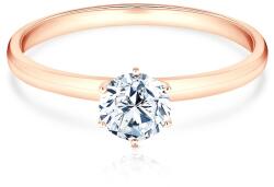 SAVICKI eljegyzési gyűrű: rózsaarany, gyémánt - savicki - 916 580 Ft