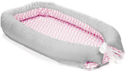 Fillikid Baby nest, culcus saltea si protectie de pat detasabila, 90x40 cm, pink Fillikid (5200-12) - drool