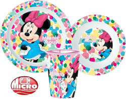 Stor Disney Minnie micro étkészlet szett pohárral színes (STF11134)