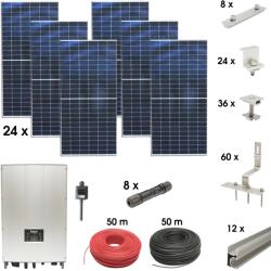 Breckner Kit sistem solar fotovoltaic trifazic ON-GRID 15KW cu panouri 34x450W prosumator WIFI cu sistem fixare pentru panouri sandwich Breckner Germany (BK88709)