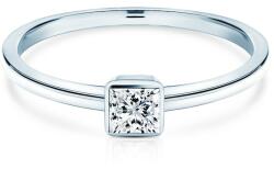 SAVICKI Inel de logodnă Pure: aur alb, diamant - savicki - 5 185,00 RON