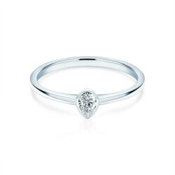 SAVICKI Inel de logodnă Pure: aur alb, diamant - savicki - 7 715,00 RON