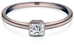 SAVICKI Inel de logodnă Pure: aur negru, diamant - savicki - 7 265,00 RON
