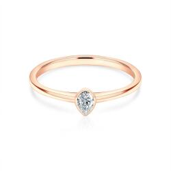 SAVICKI Inel de logodnă Pure: aur roz, diamant - savicki - 6 013,00 RON