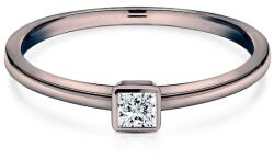 SAVICKI Inel de logodnă Pure: aur negru, diamant - savicki - 5 990,00 RON