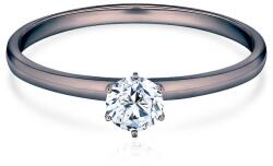SAVICKI Inel de logodnă SAVICKI: aur negru, diamant - savicki - 7 535,00 RON