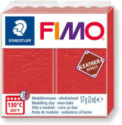 FIMO Leather Effect égethető gyurma dinnyepiros 57 g (FM8010249)