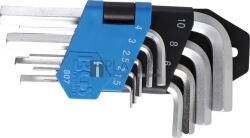 BGS Technic Derékszögű kulcs készlet | rövid | Belső hatszögletű 1, 5 - 10 mm | 9 darabos - BGS 807 (BGS 807)