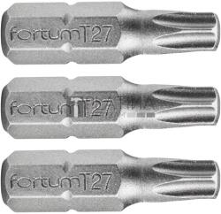 Fortum behajtóhegy TORX, 3 db, S2 acél, T, bliszteren - MBL 4741425 (MBL 4741425)