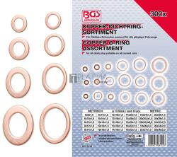  BGS Technic Tömítőgyűrű-készlet | Vörösréz | 300 darabos - BGS 8142 (BGS 8142)
