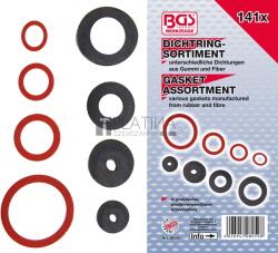 BGS Technic Tömítőgyűrű-készlet | Gumi és üvegszál | 141 darabos - BGS 8059 (BGS 8059)