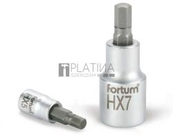 Fortum bitdugófej, imbusz, 1/2", 61CrV5/S2, mattkróm, 55mm - MBL 4700610 (MBL 4700610)