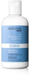 Revolution Beauty Blemish 2% Salicylic Acid & Zinc BHA gel exfoliant de curățare pentru ten acneic 150 ml