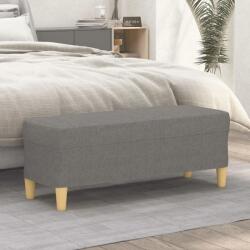 vidaXL Bancă, gri închis, 100x35x41 cm, textil (349376)