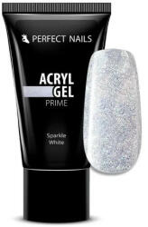 Perfect Nails Csillámos AcrylGel Prime - Tubusos Akril Gél 15g - Sparkle White - claudiashop