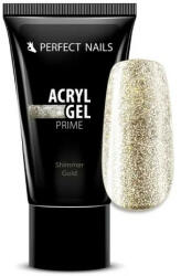 Perfect Nails Csillámos AcrylGel Prime - Tubusos Akril Gél 15g - Shimmer Gold - claudiashop