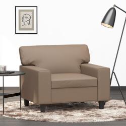 vidaXL Canapea de o persoană, cappuccino, 60 cm, piele ecologică (349004) Canapea