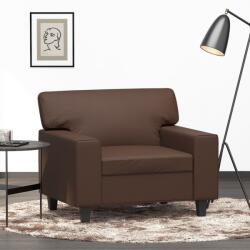 vidaXL Canapea de o persoană, maro, 60 cm, piele ecologică (349001) Canapea