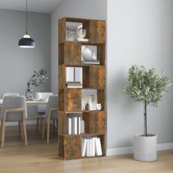 vidaXL Bibliotecă/Separator de cameră, stejar fumuriu, 60x24x186 cm (816032) Biblioteca