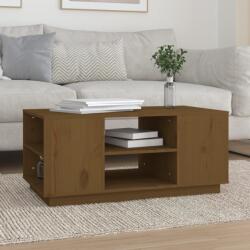 vidaXL Măsuță de cafea, maro miere, 90x49x40, 5 cm, lemn masiv de pin (814402) Masa de cafea