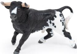 Papo Figurina Papo Farmyard friends - Taur spanion, alb-negru (51184) Figurina