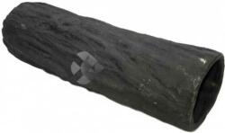 Fatörzs mintájú kerámia cső zárt véggel (Fekete; 175 x 60 x 45 mm)