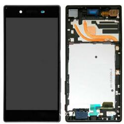 Sony NBA001LCD2409 Gyári Sony Xperia Z5 Premium fekete egy simkártyás telefonokhoz kerettel komplett LCD kijelző érintővel (NBA001LCD2409)