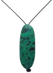  Pandantiv din Turcoaz African Colorat Oval - 49x18x9 mm - 1 Buc