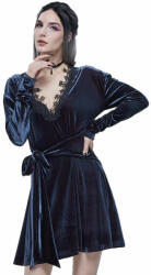 Devil Fashion Rochie pentru femei DEVIL FASHION - Lauren Velvet Gothic Lace Belted - SKT141