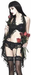 Devil Fashion Cămașă de noapte DEVIL FASHION - Bloom Lace Gothic Lingerie - ETT019S