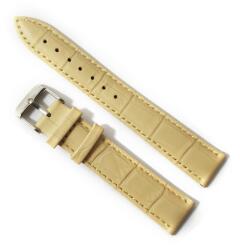  Curea Ceas WatchZone din Piele Naturală Maro Închis, Dublu Strat cu Interior Crem și Cusătură Ton pe Ton, Mărime L (12mm - 24mm) (WZ5088)