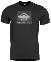 Pentagon Parallel tričko, negru